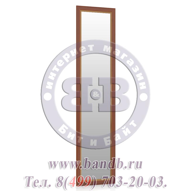 Спальня Александрия орех ЛД-625-002 Дверь распашная с зеркалом Картинка № 2