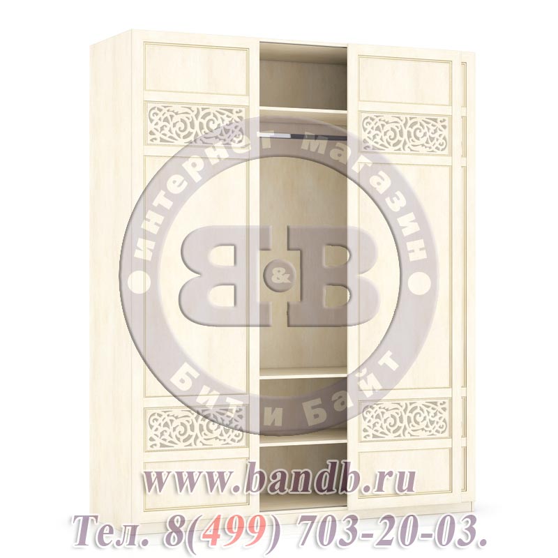 Спальня Александрия Шкаф-купе 3-х створчатый с глухими дверями Картинка № 7