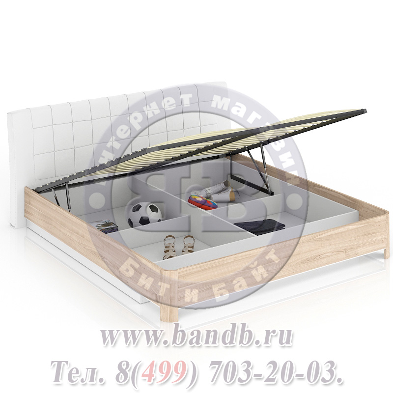 Марта ЛД-636-180М Кровать с подъёмным механизмом 1800 мягкая спинка Картинка № 2