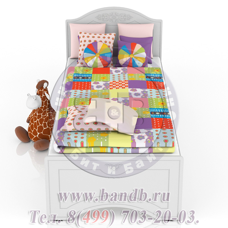 Кровать детская для детей старше одного года Ассоль АС-26 цвет белый Картинка № 2