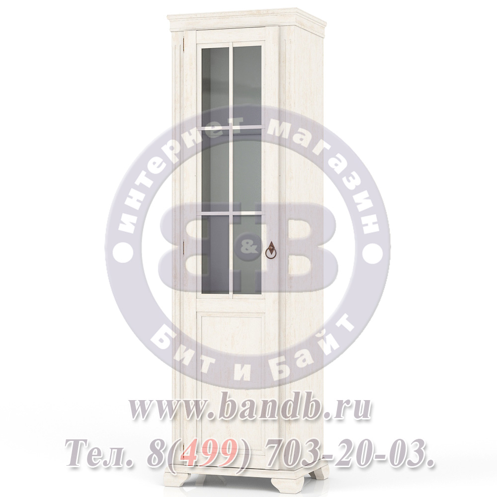 Амели ЛД-642-040ЛЕВ-СТЕКЛ Шкаф одностворчатый стеклянная дверь левый Картинка № 3