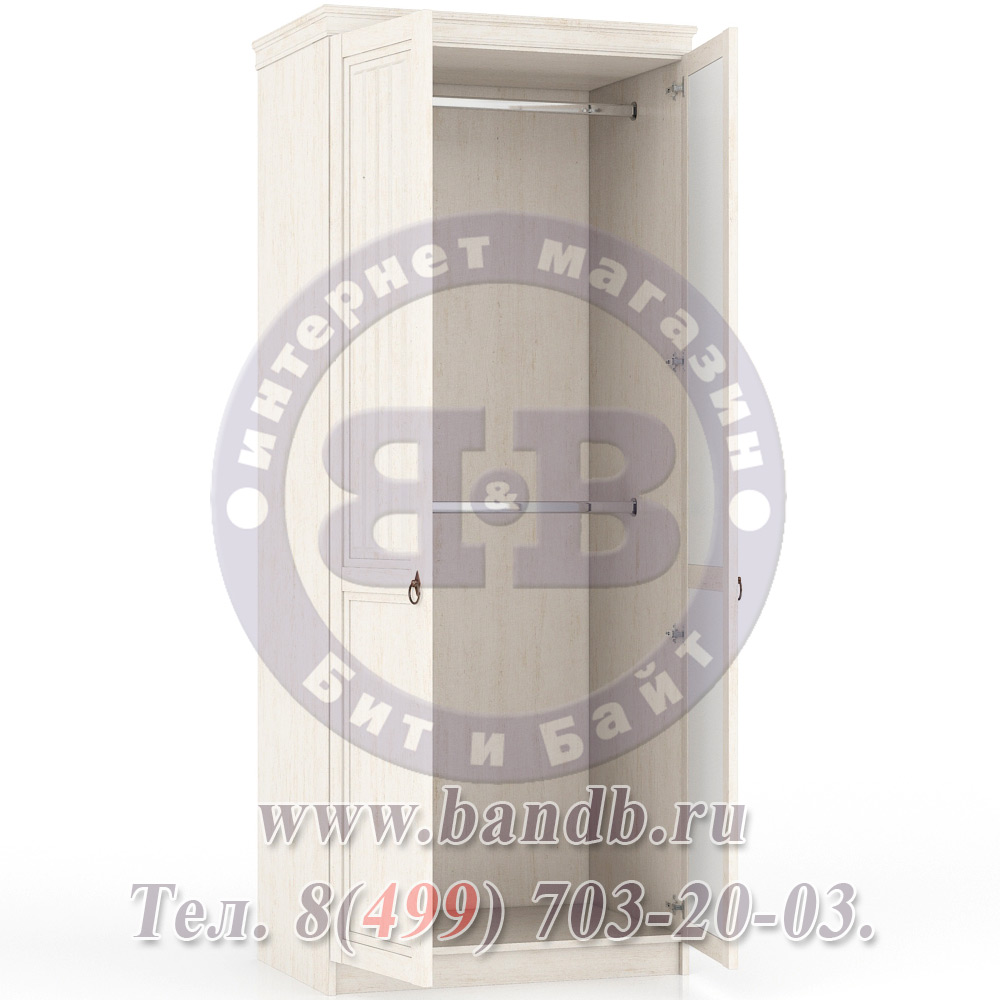 Амели ЛД-642-240ГЛУХ Шкаф двустворчатый для спальни глухие двери Картинка № 3