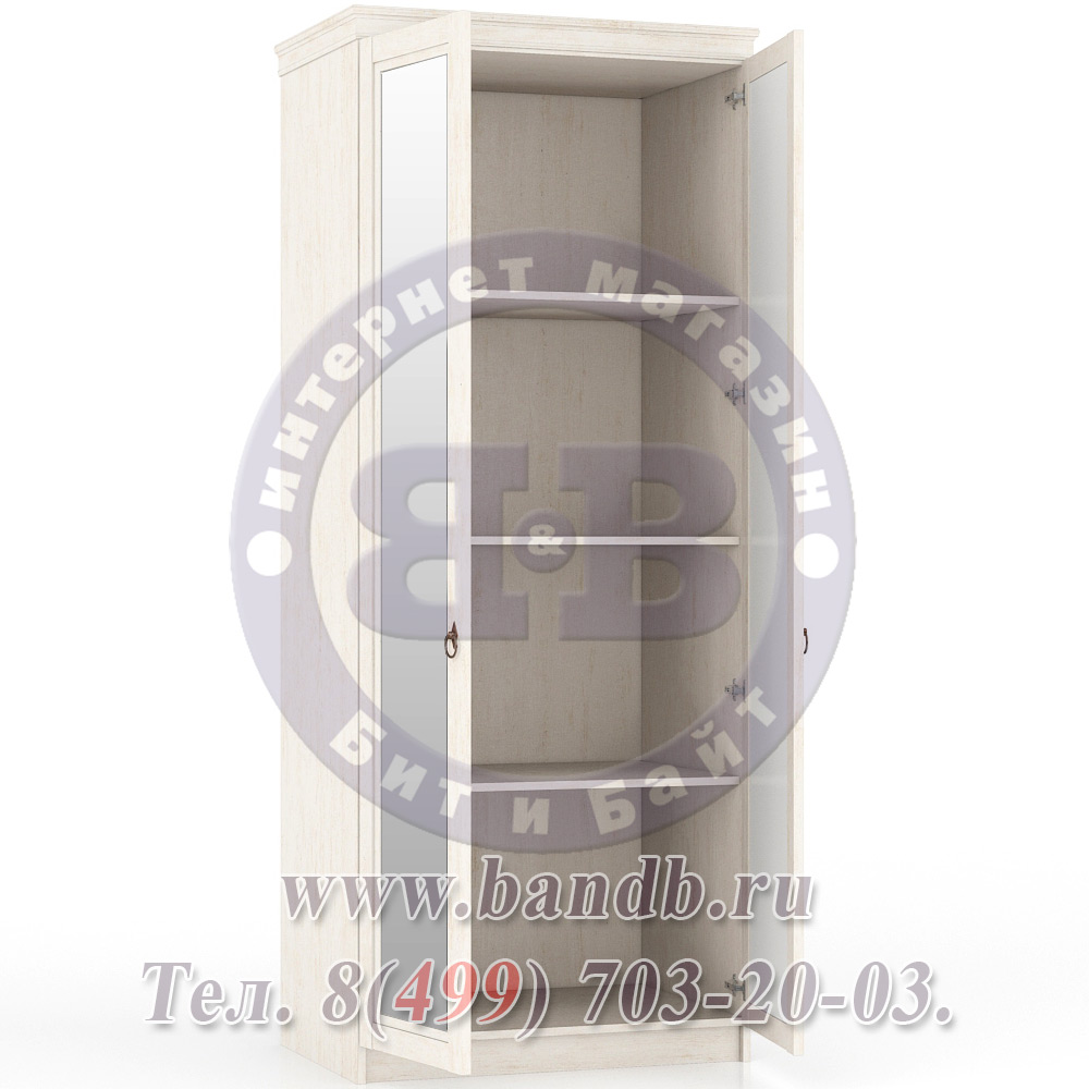 Амели ЛД-642-240ЗЕРК Шкаф двустворчатый для спальни двери зеркало Картинка № 5