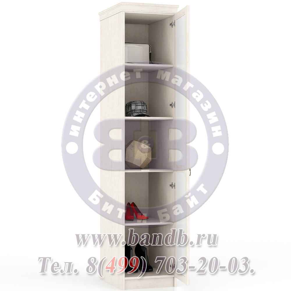 Амели ЛД-642-250ПРАВ-ГЛУХ Шкаф одностворчатый для спальни глухая дверь правый Картинка № 4