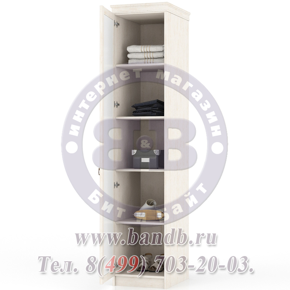 Амели ЛД-642-250ЗЕРК Шкаф одностворчатый для спальни дверь зеркало Картинка № 9