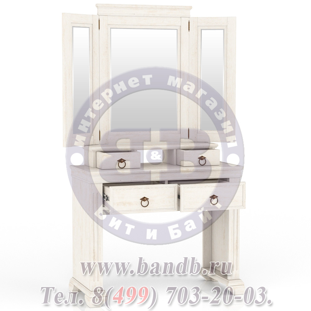 Амели ЛД-642-350+360 Стол туалетный + зеркало Картинка № 4