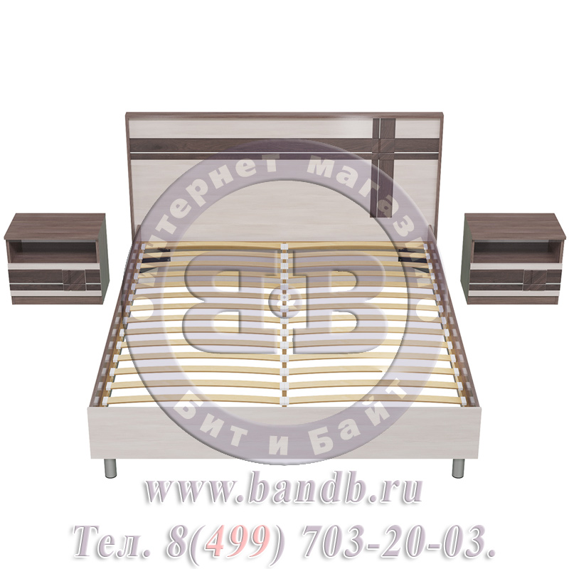 Презент Кровать 1600 + две прикроватные тумбы Картинка № 7
