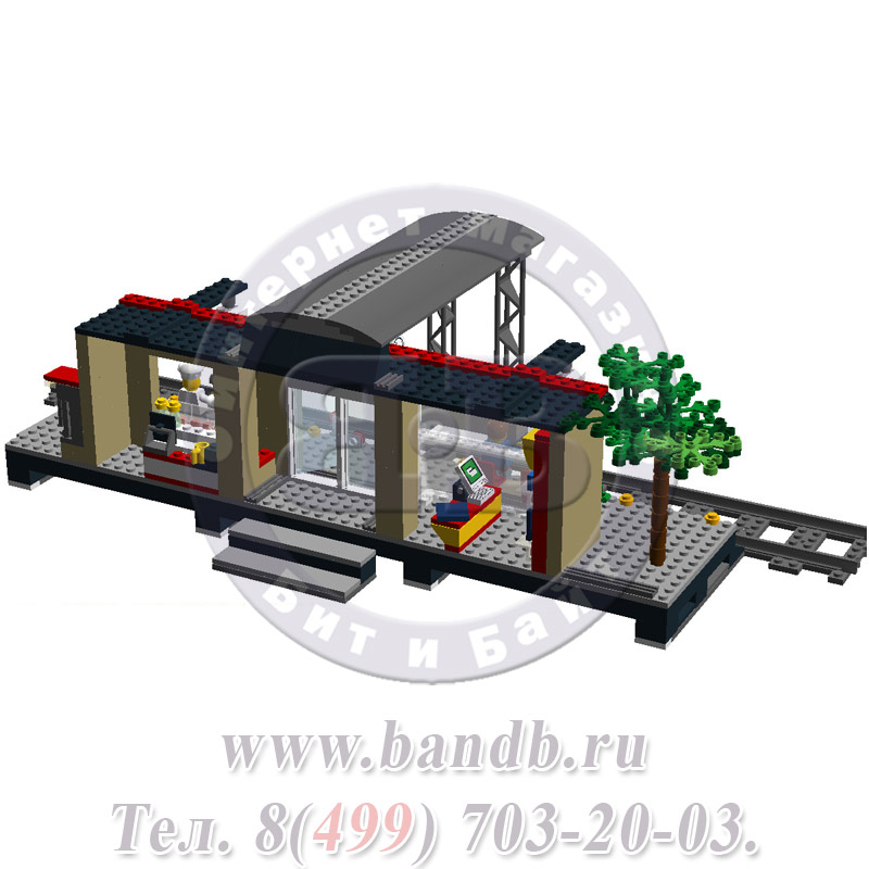 Игрушка Лего Город 60050 Железнодорожная станция Картинка № 3