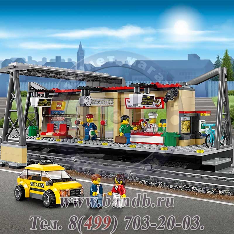 Игрушка Лего Город 60050 Железнодорожная станция Картинка № 6