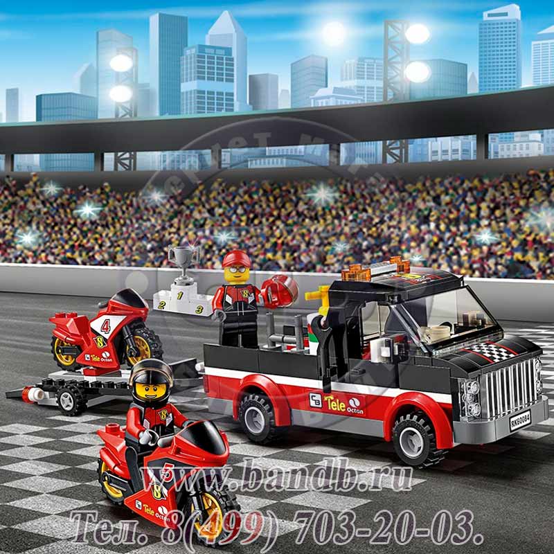Лего City 60084 Перевозчик гоночных мотоциклов Картинка № 6