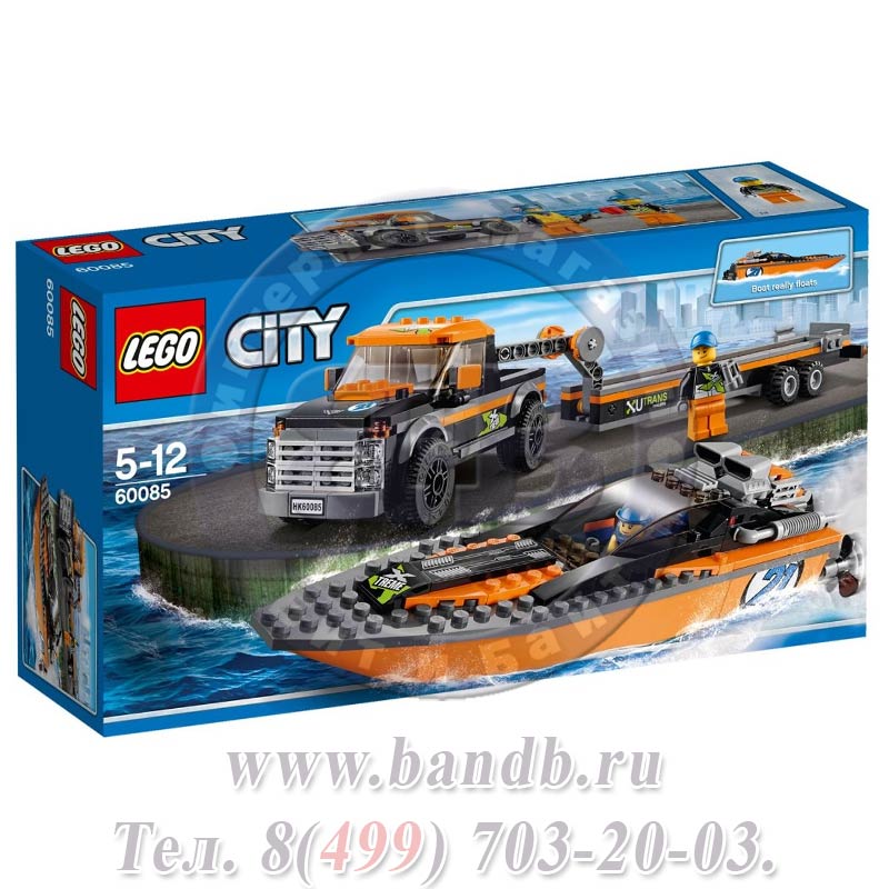 Lego Город 60085 Внедорожник 4x4 с гоночным катером Картинка № 7