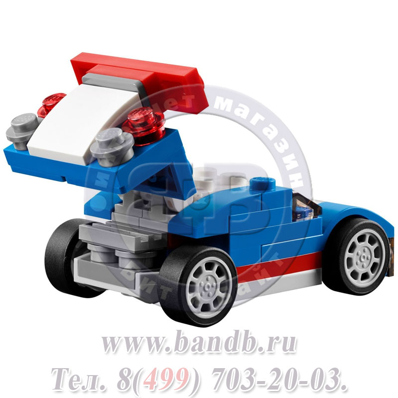 Лего Креатор 31027 Синий гоночный автомобиль Картинка № 3