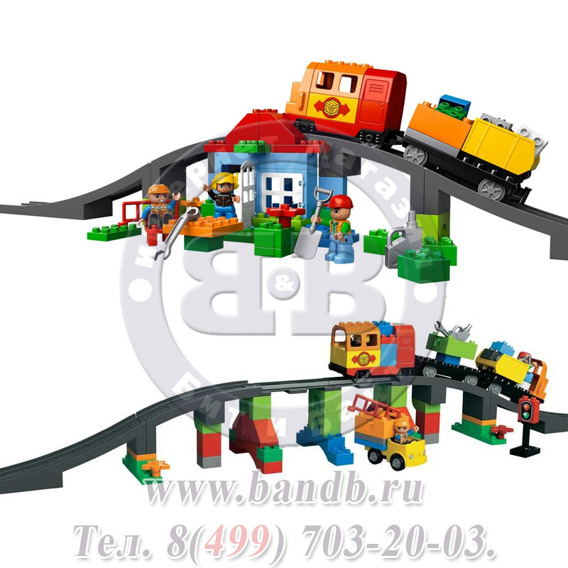Конструктор Лего 10508 Дупло Большой поезд Картинка № 4