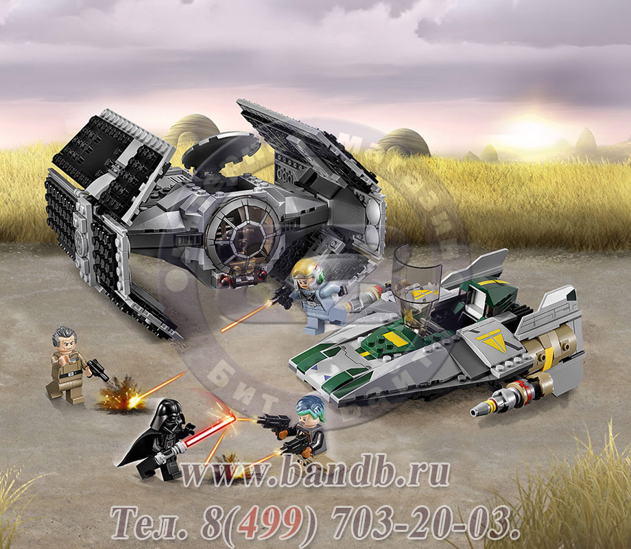 Lego Star Wars 75150 Усовершенствованный истребитель СИД Дарта Вейдера™ против Звёздного Истребителя A-Wing™ Картинка № 5