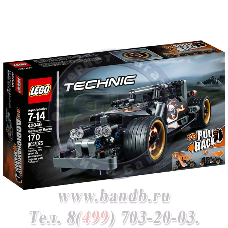 Конструктор Лего Technic 42046 Гоночный автомобиль для побега Картинка № 5