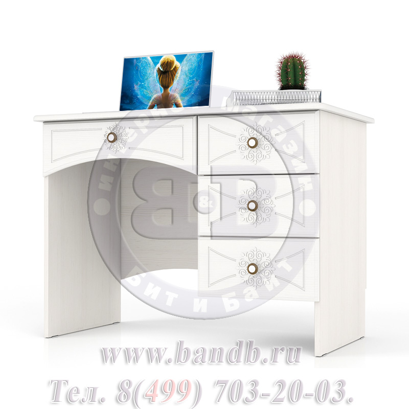 Столик туалетный с полкой Онега цвет белый Картинка № 5