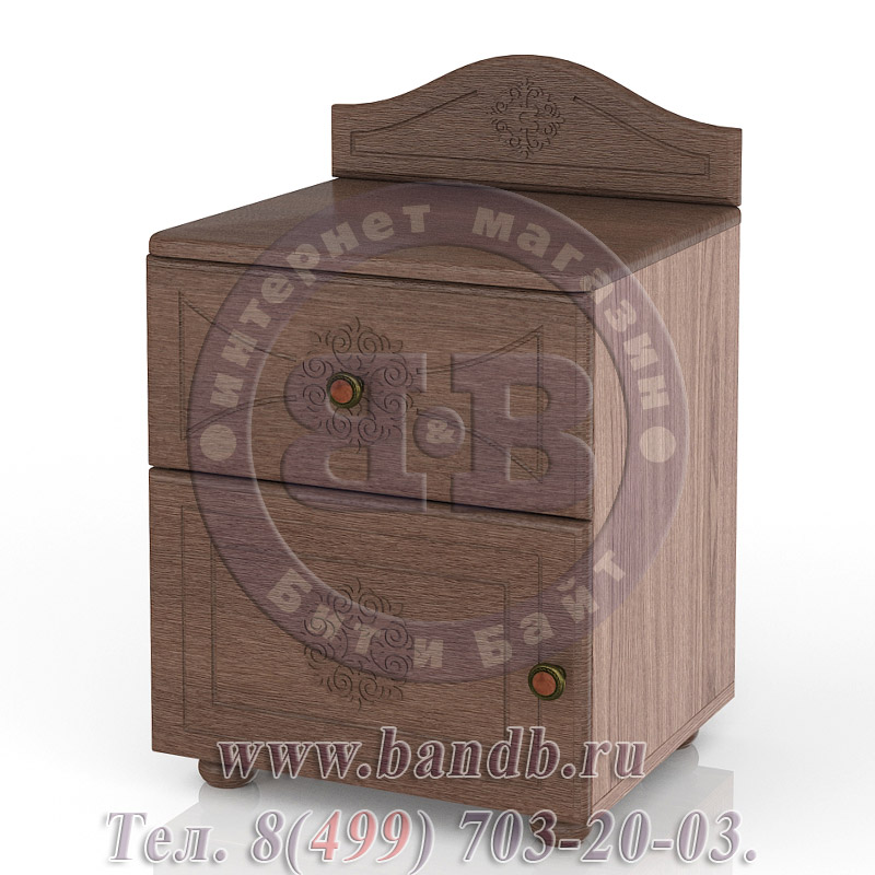 Тумба дверь и ящик Онега ТП-1 цвет мокко/ясень шимо тёмный Картинка № 5