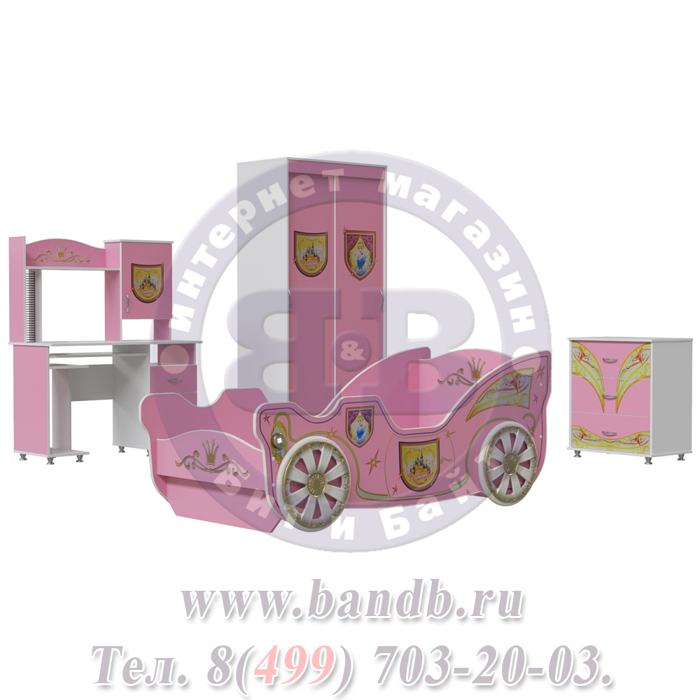 Детская комната Принцесса цвет розовый/белый Картинка № 3