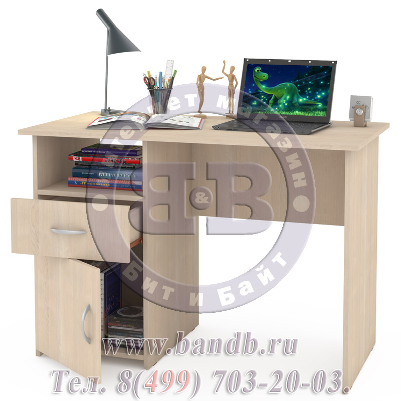 Компьютерный стол Комфорт 11 СК дуб паллада Картинка № 2