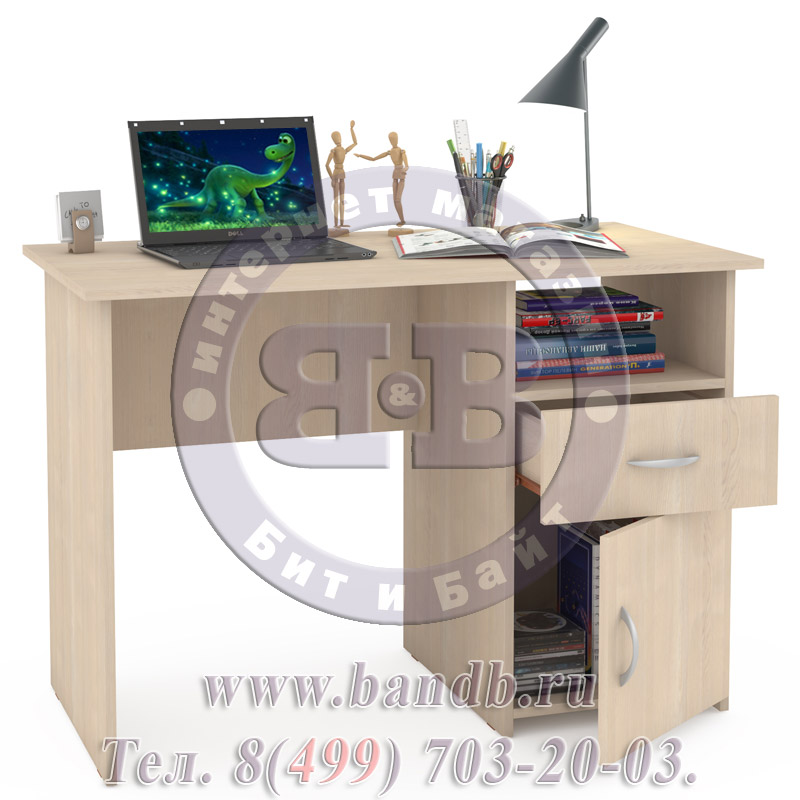 Компьютерный стол Комфорт 11 СК дуб паллада Картинка № 4