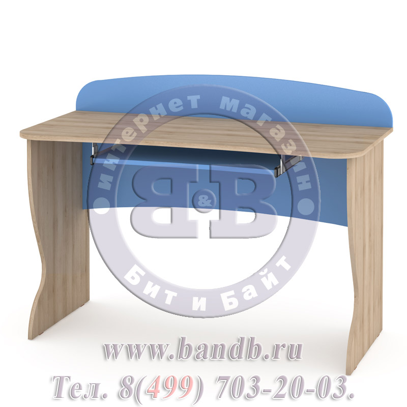 Стол комбинированный Ника цвет бук песочный/капри синий Картинка № 3