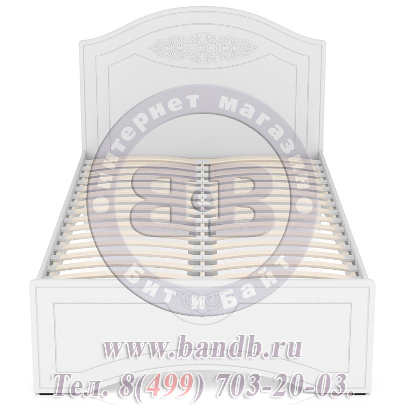 Односпальная кровать Ассоль АС-111-1200 Кровать цвет белый спальное место 1200х2000 мм. Картинка № 4