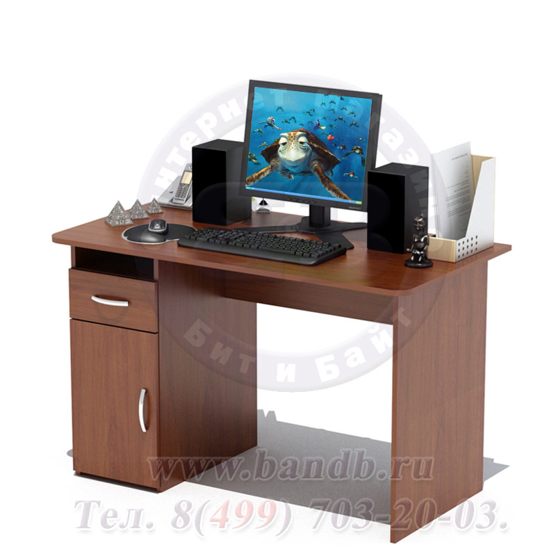 Компьютерный стол Сокол СПМ-03 цвет испанский орех Картинка № 2