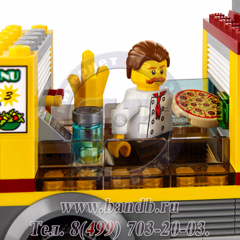 Lego 60150 Игрушка Город Фургон-пиццерия Картинка № 3