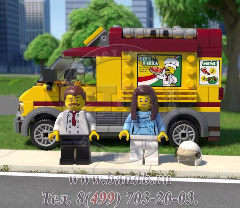 Lego 60150 Игрушка Город Фургон-пиццерия Картинка № 8