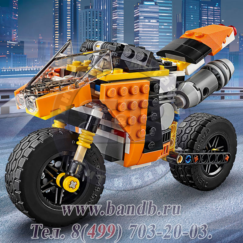 Lego 31059  Криэйтор Жёлтый мотоцикл Картинка № 7