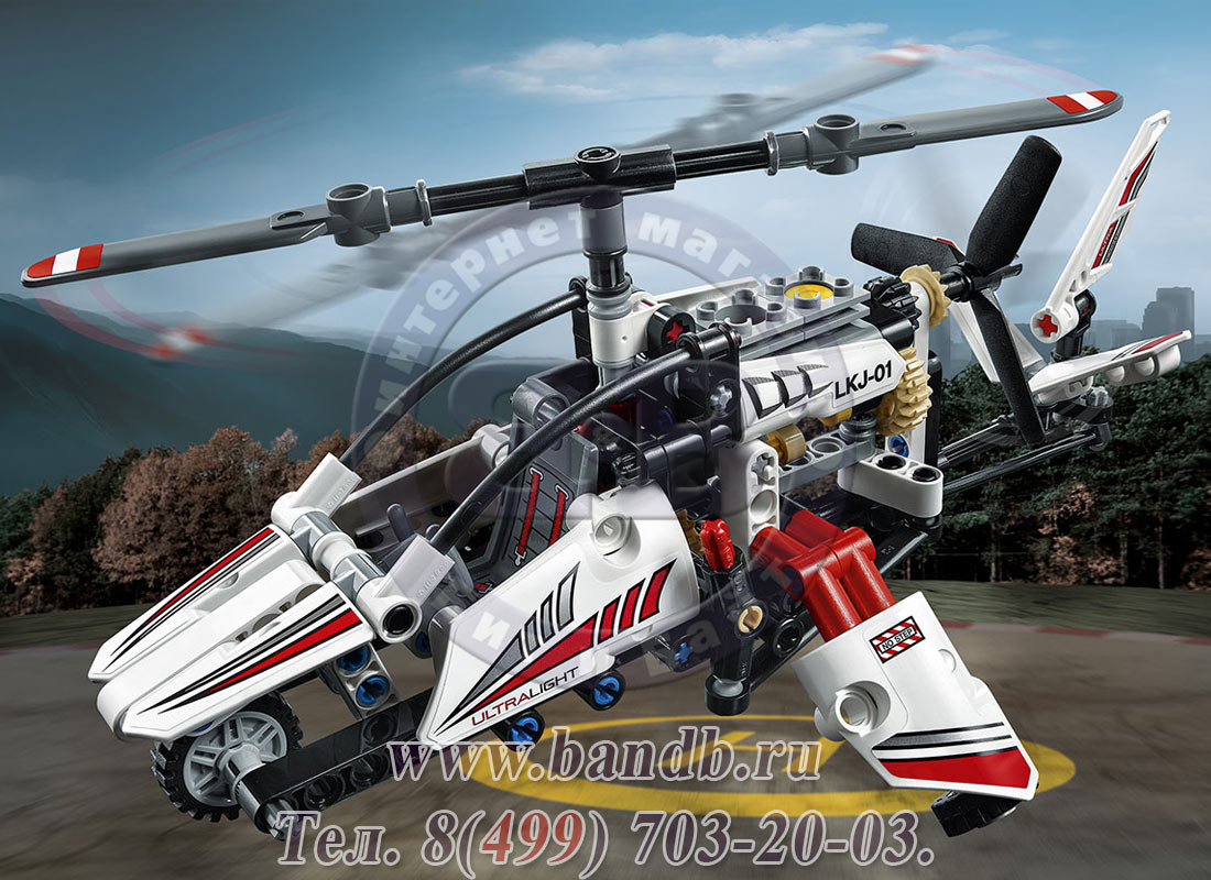 Lego 42057 Техник Сверхлёгкий вертолёт Картинка № 3