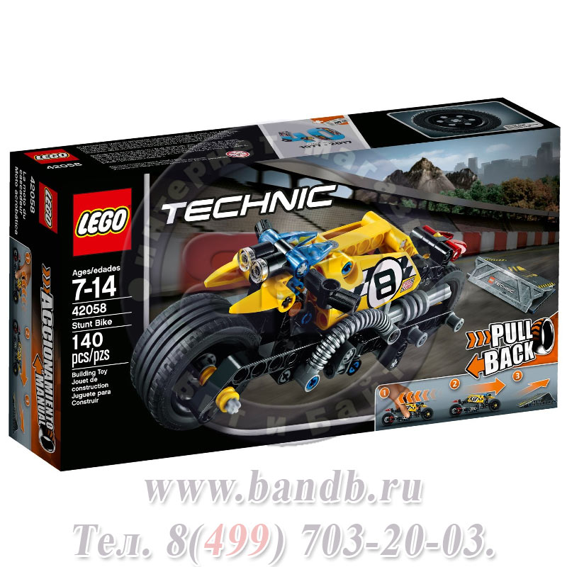 Lego 42058 Техник Мотоцикл для трюков Картинка № 6