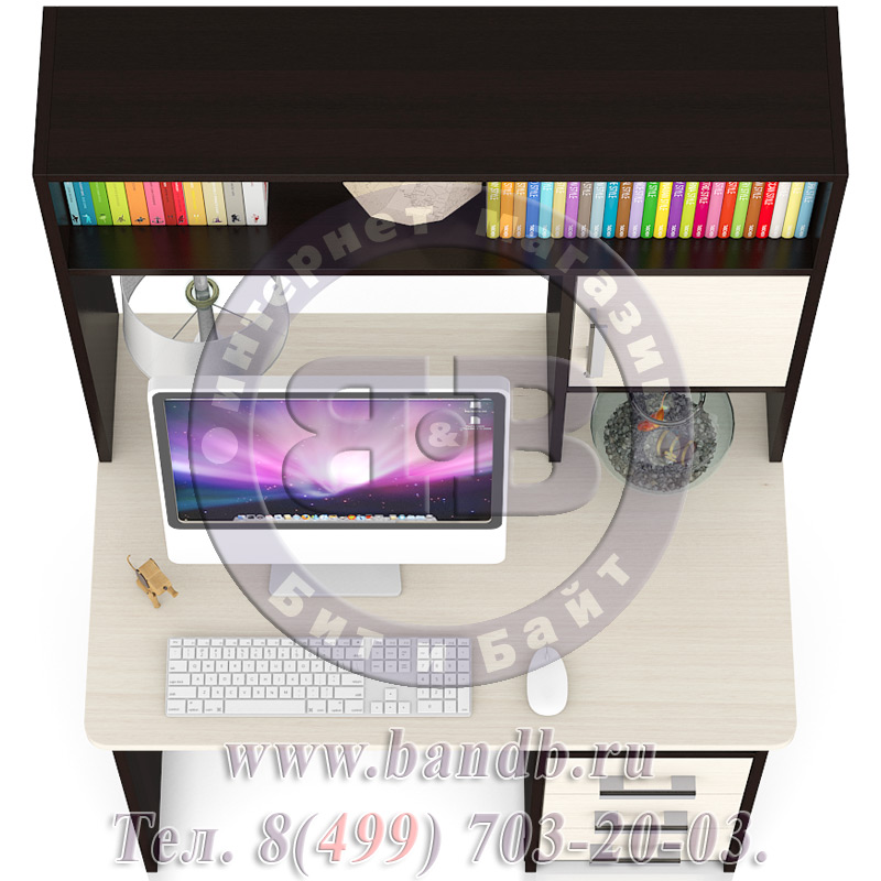 Стол компьютерный С-МД-СК9 цвет дуб/венге Картинка № 5