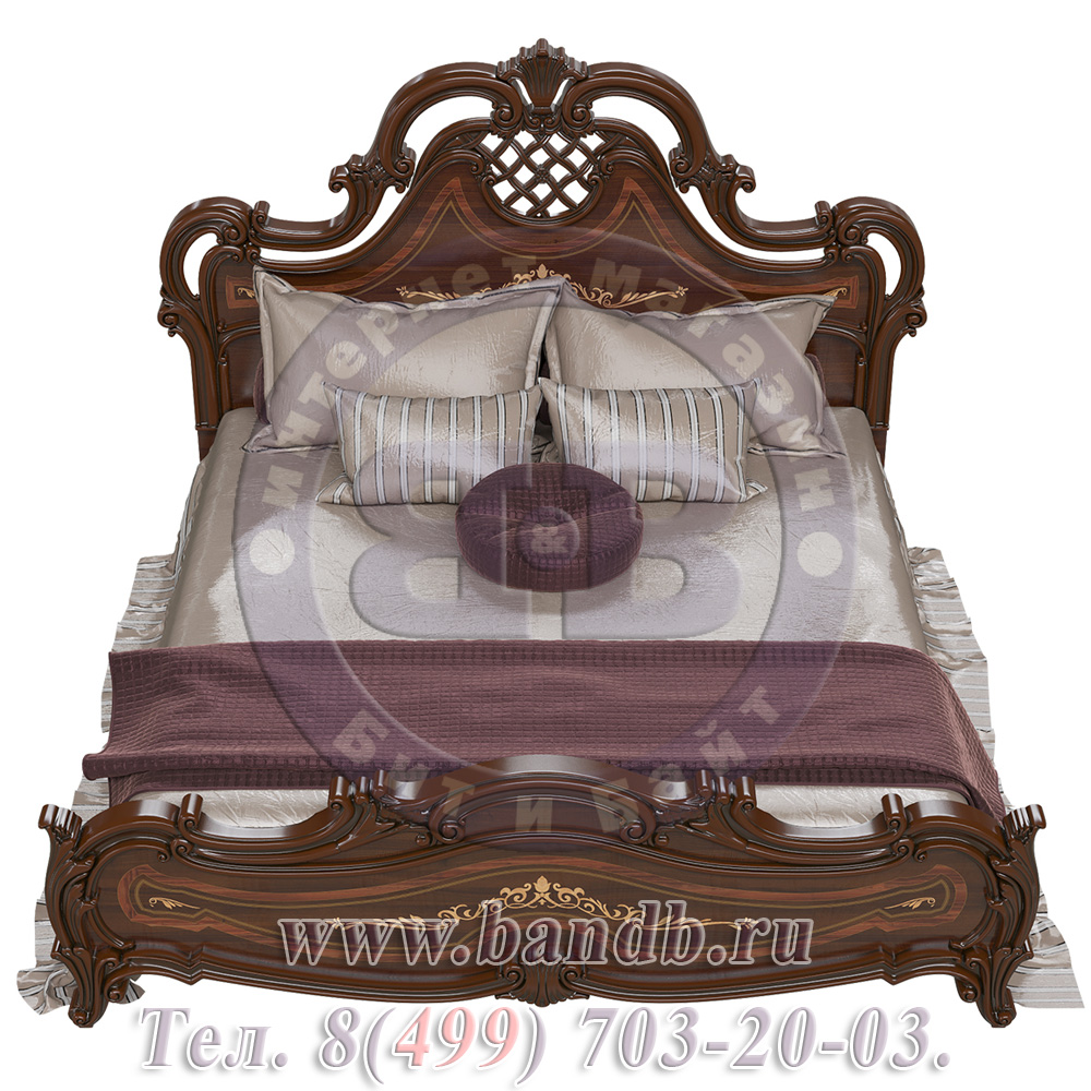 Спальня Грация орех тайский СГ-10Ш Кровать 1800 Картинка № 3