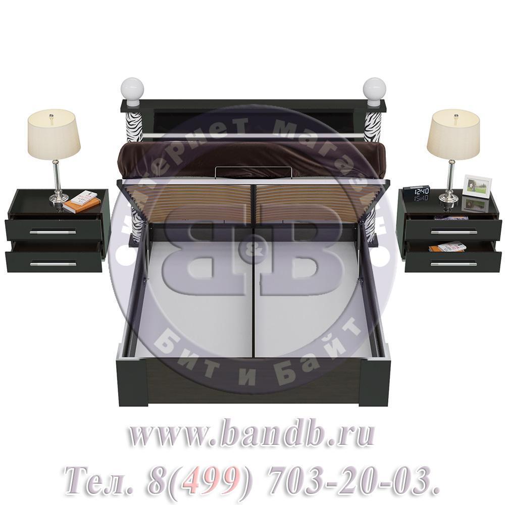 Сан-Ремо СР-04 + СР-05ПМ + СР-04 Кровать с подъёмным механизмом с двумя тумбочками Картинка № 6