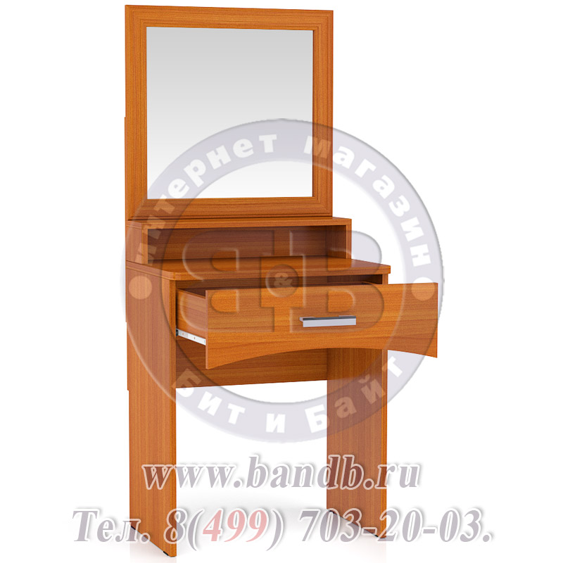 Столик туалетный с зеркалом Белла цвет вишня Картинка № 4