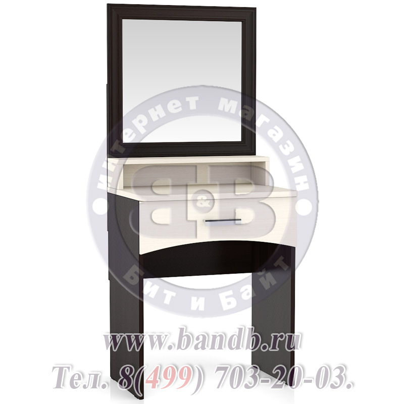 Столик туалетный с зеркалом Белла цвет венге/дуб Картинка № 3