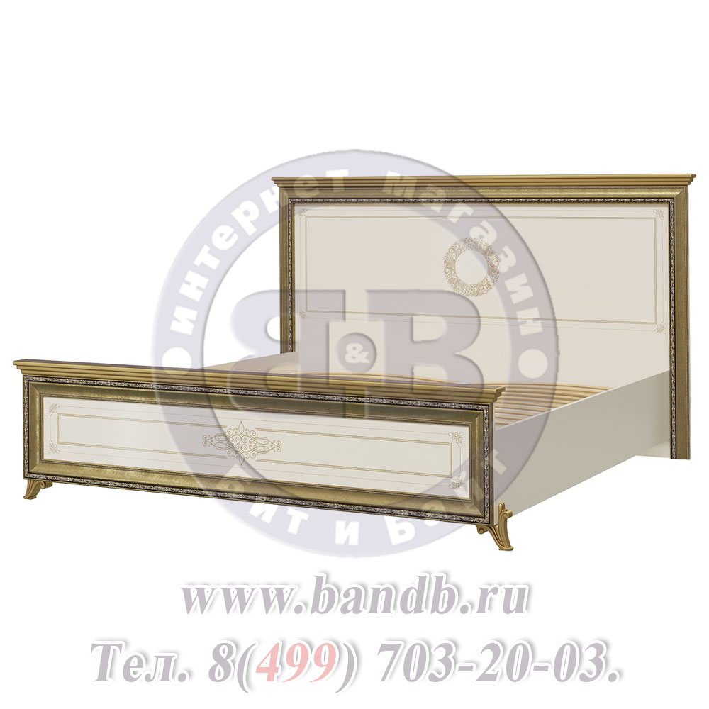 Двуспальная кровать 1800 Версаль СВ-04Ш цвет слоновая кость Картинка № 2