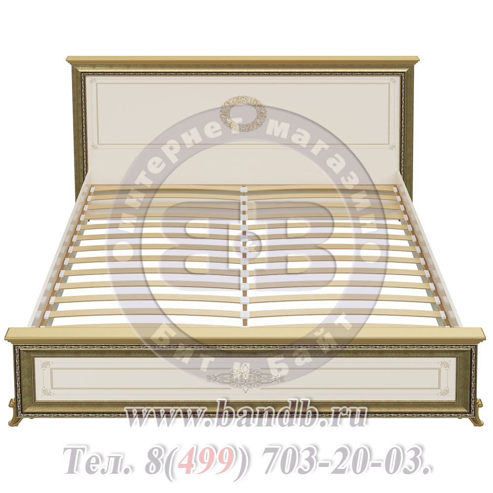 Двуспальная кровать 1800 Версаль СВ-04Ш цвет слоновая кость Картинка № 4