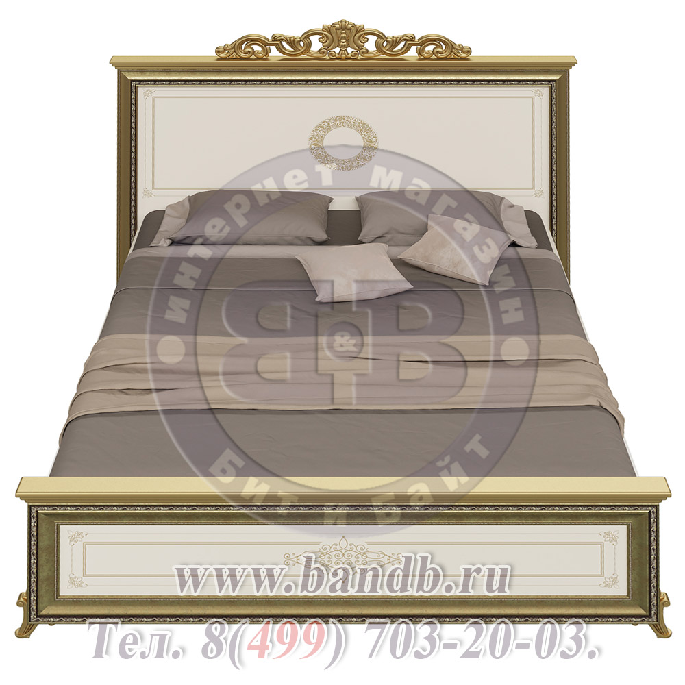 Версаль слоновая кость СВ-03ШК Кровать 1600 с короной Картинка № 3