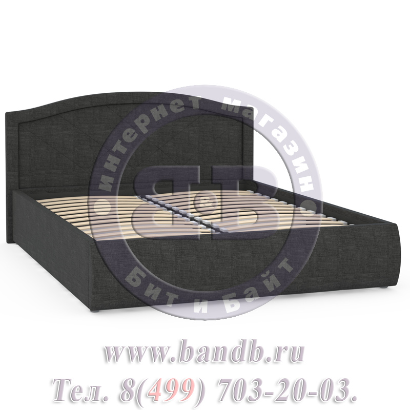 Кровать интерьерная с подъёмным механизмом Виго цвет серый Картинка № 3
