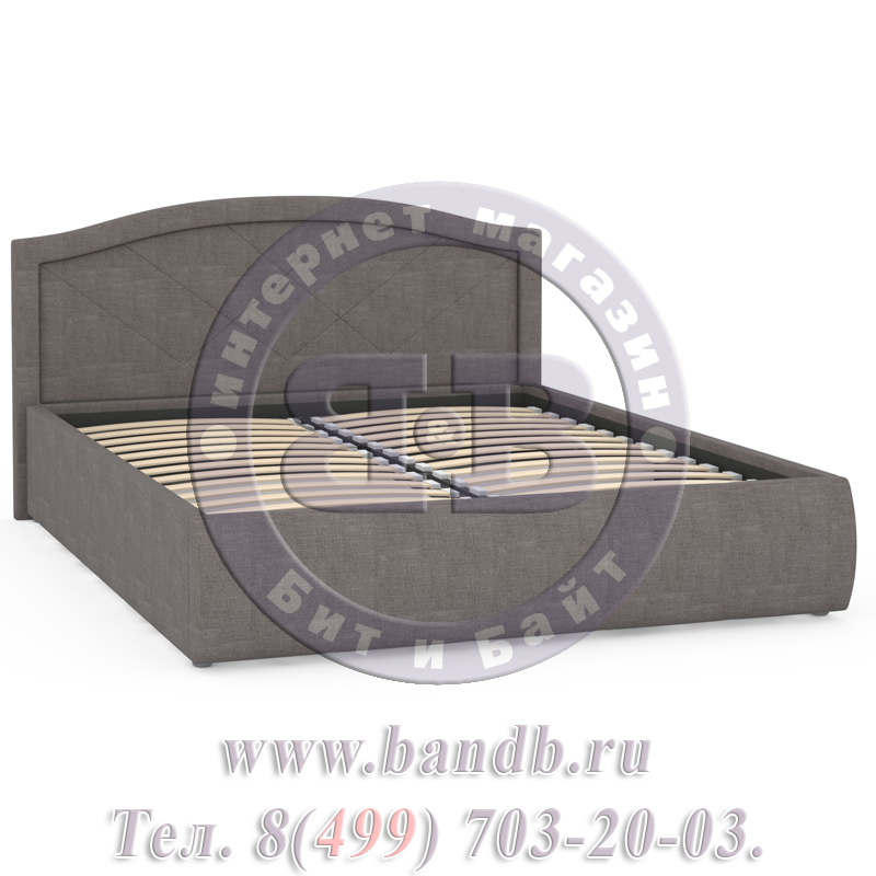 Кровать интерьерная с подъёмным механизмом Виго цвет светло-серый Картинка № 3
