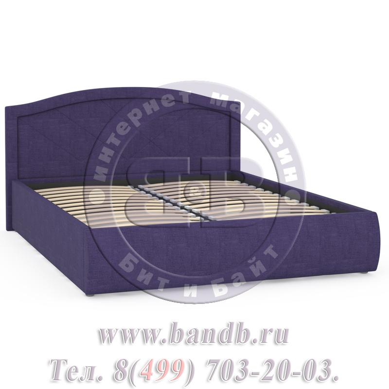 Кровать интерьерная с подъёмным механизмом Виго цвет фиолетовый Картинка № 3