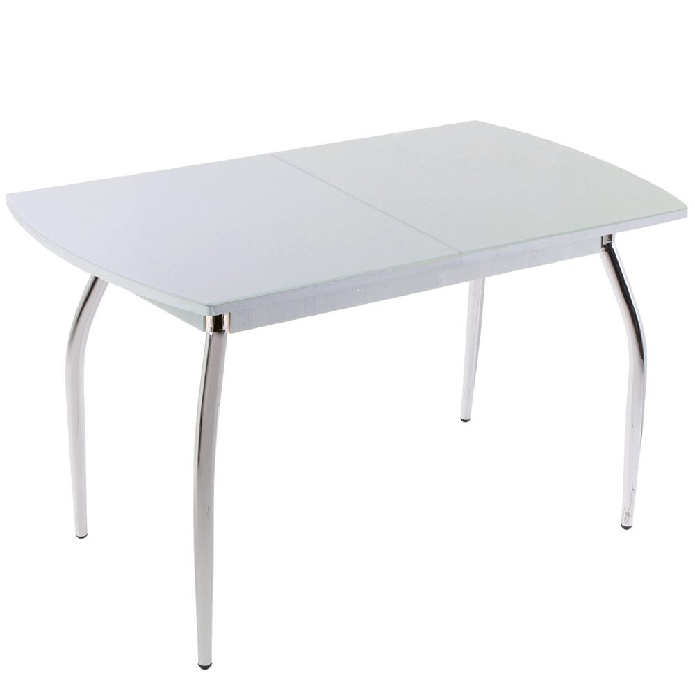 Обеденный стол стеклянный 5.4 серый металлик Картинка № 2