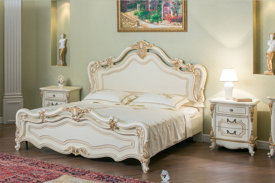 Двуспальная кровать Мона Лиза 1800 цвет крем Картинка № 3