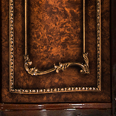 Комод с зеркалом Джоконда Люкс, текстура корень глянец Картинка № 4
