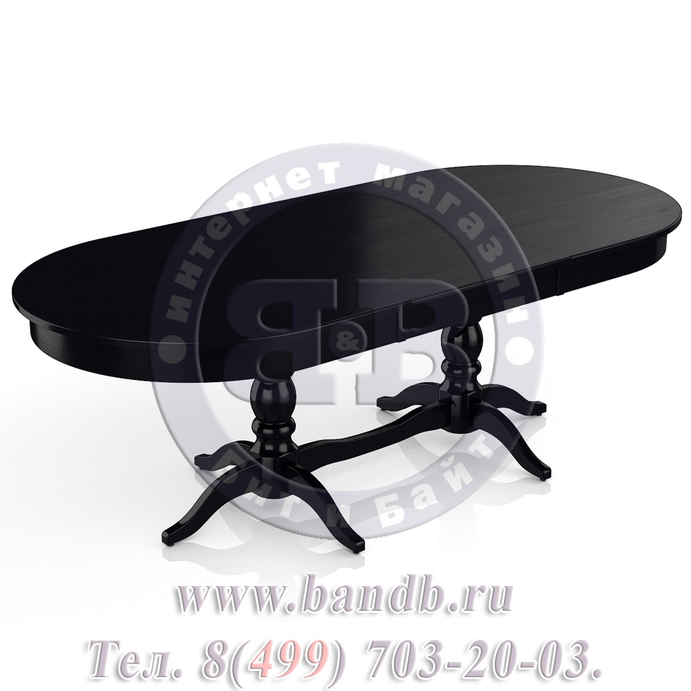 Стол раскладной массив столешница МДФ Кингли 1 Р, цвет RAL9005 Картинка № 2