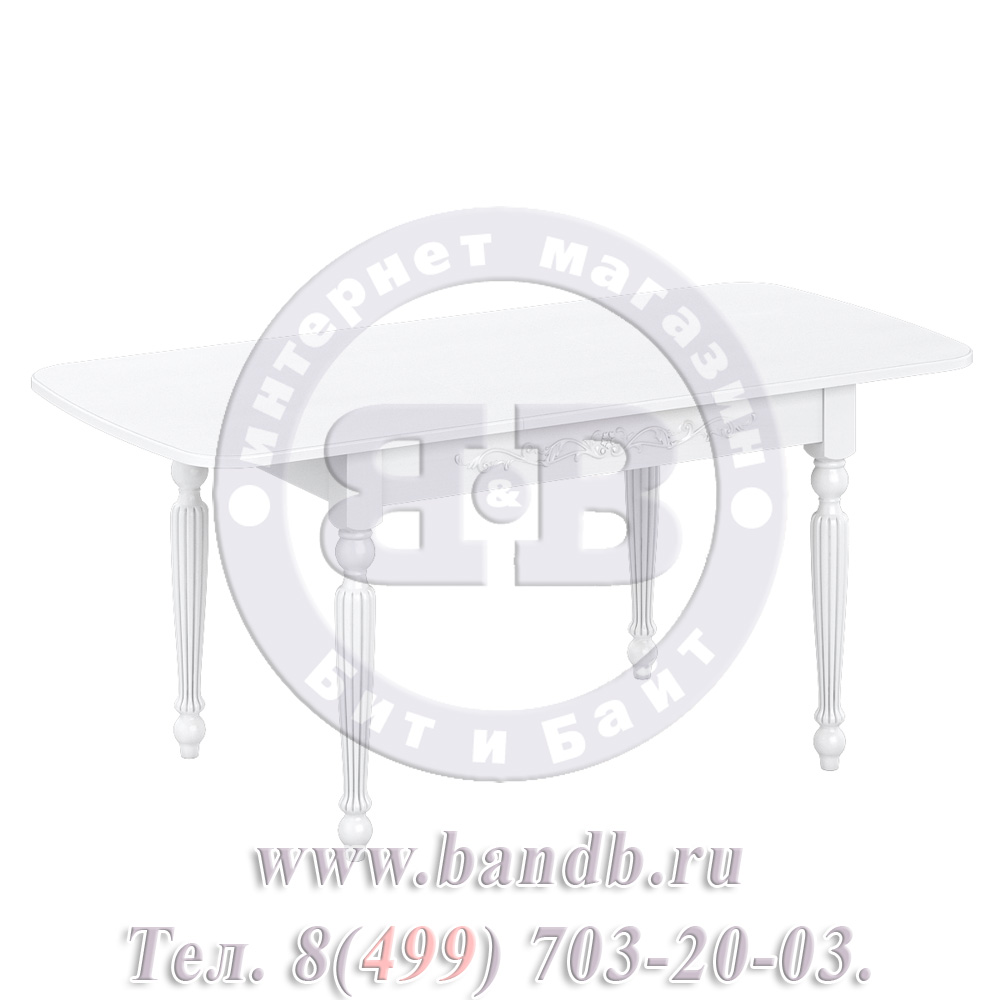 Стол раздвижной из массива бука Лофти М 1 Р, цвет RAL9003 Картинка № 2