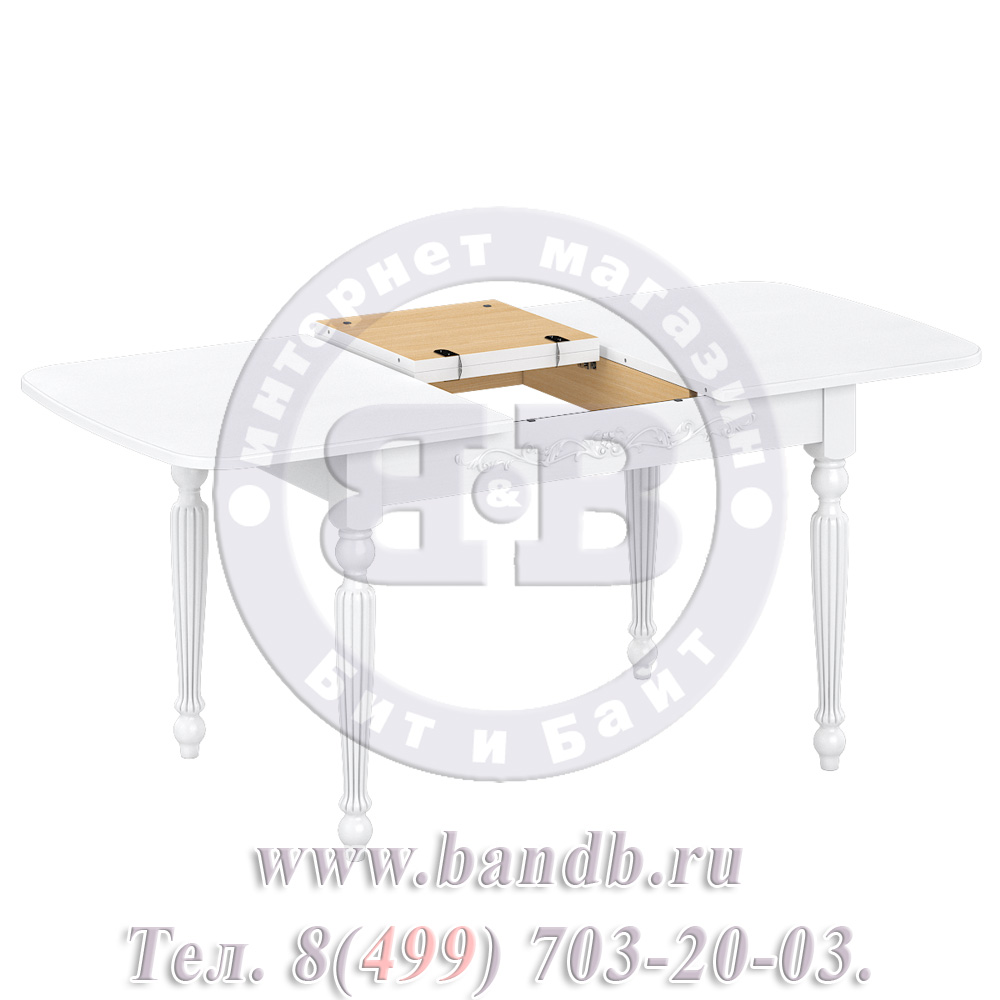 Стол раздвижной из массива бука Лофти М 1 Р, цвет RAL9003 Картинка № 4
