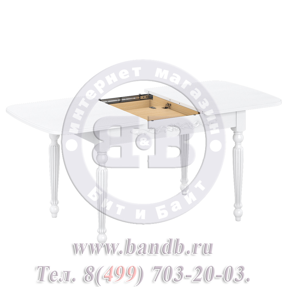 Стол раздвижной из массива бука Лофти М 1 Р, цвет RAL9003 Картинка № 5